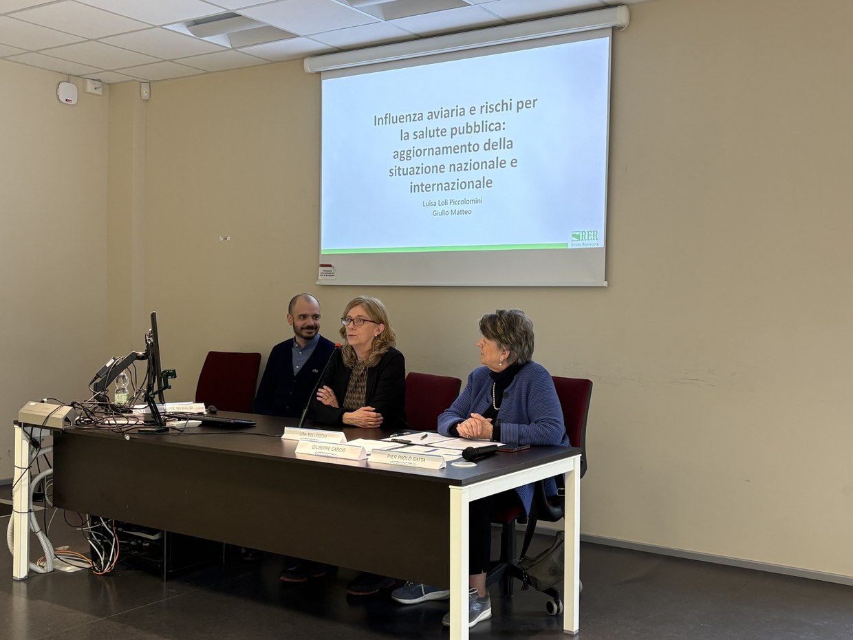 Dott. Luisa Loli Piccolomini e Giulio Matteo (Regione Emilia Romagna) e la giornalista Lisa Bellocchi
