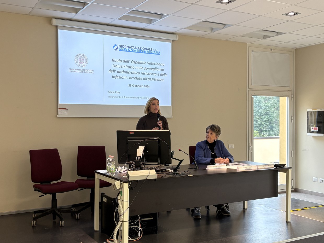 Prof.ssa Silvia Piva, docente del DIMEVET e la giornalista Lisa Bellocchi