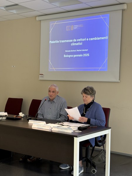 Dott. Michele Dottori  (IZSLER) e la giornalista Lisa Bellocchi